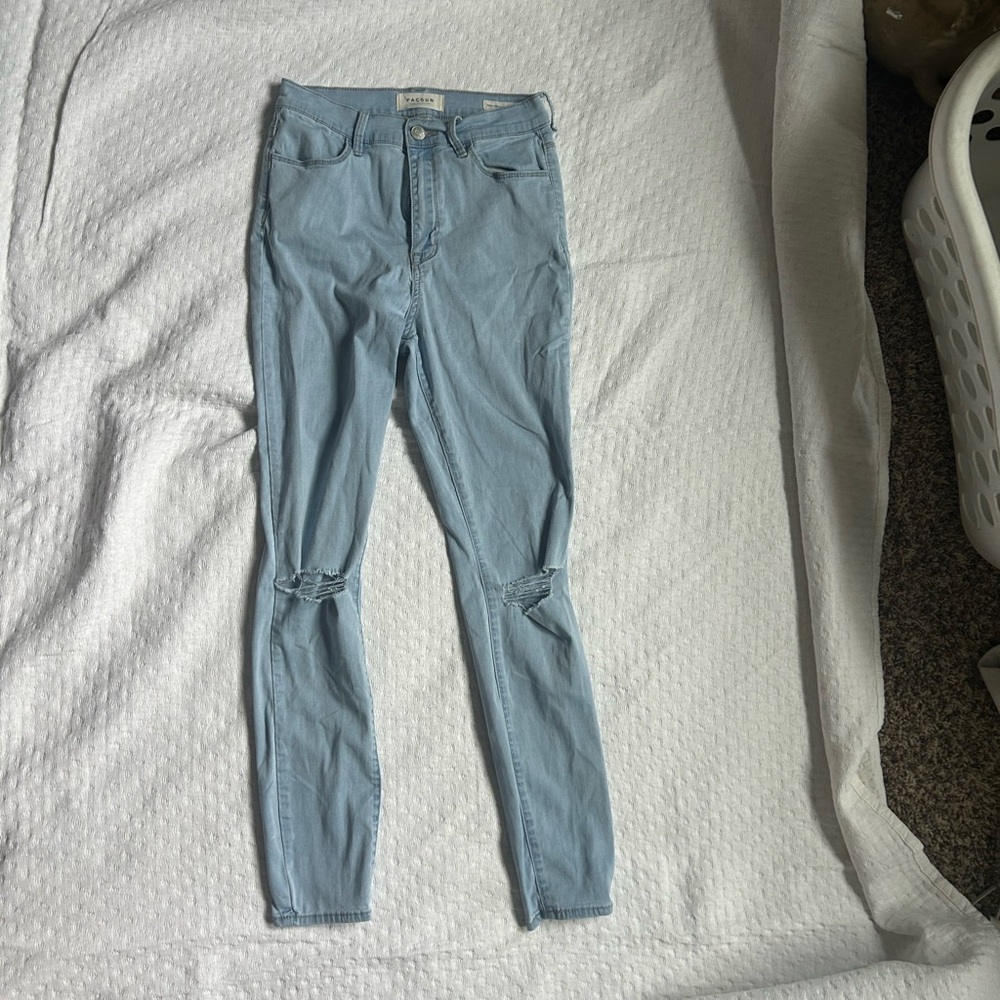 PacSun Blue Skinny Jeans Stretchy Fit